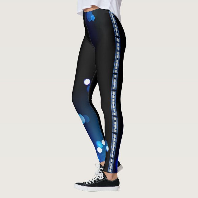 Leggings No Pain No Gain Blue and black LEGINGS (Gauche)