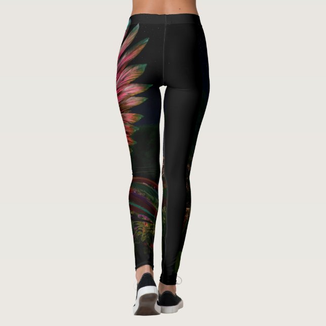 Leggings Nocturnal Pheasant Over the Pyramid (Dos)