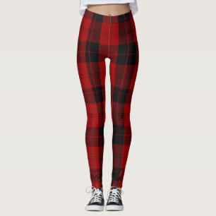 Leggings Noël à damiers motif Red Buffalo Plaid
