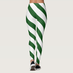Leggings Noel blanc blanc moderne diagonale rayé