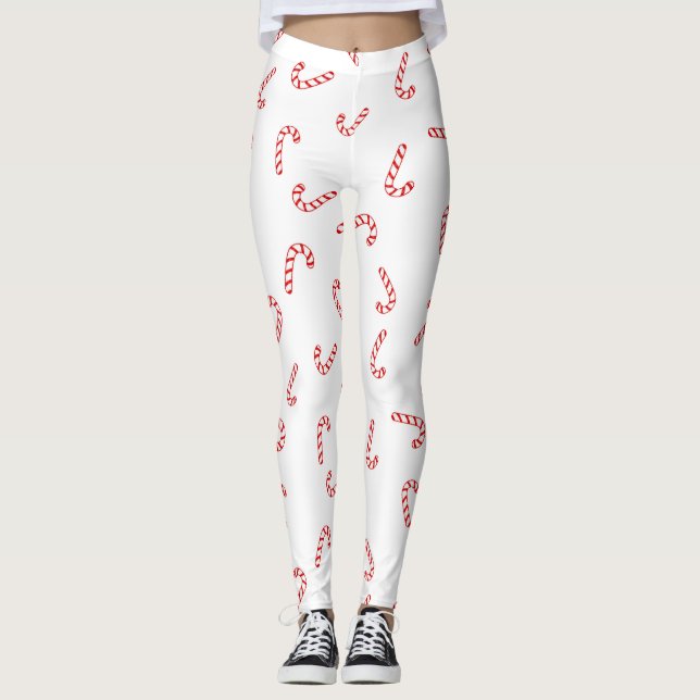 Leggings Noël Canne à Sucre (Devant)