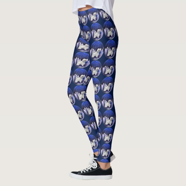 Leggings Noël de chien Havanais (Gauche)