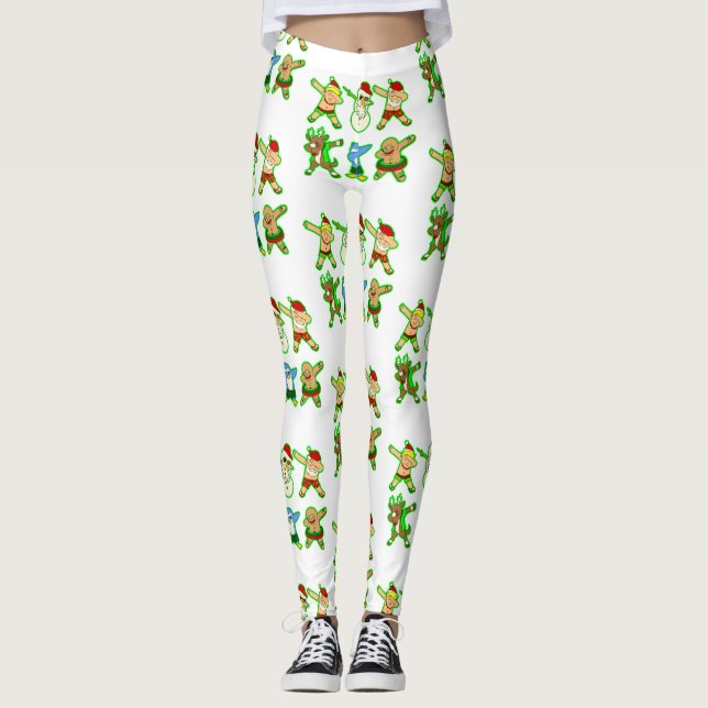 Leggings Noël de santa claus (Devant)