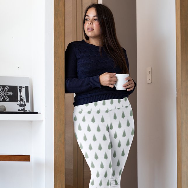 Leggings Noël des arbres boisés (Créateur téléchargé)