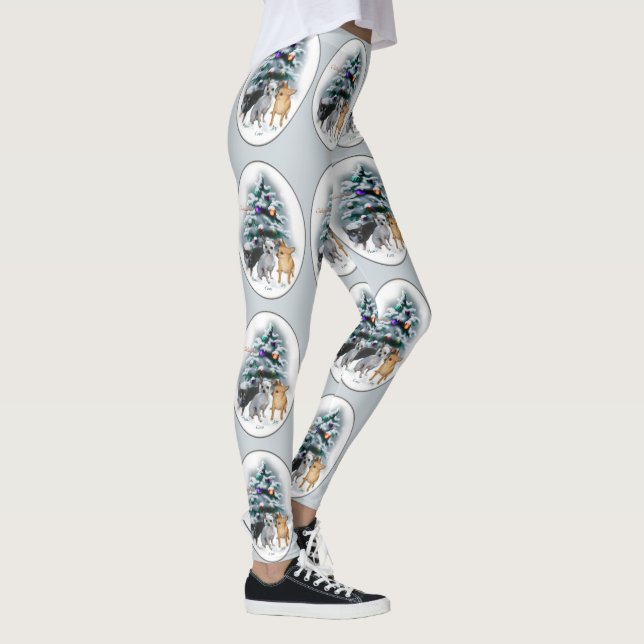 Leggings Noël du Chihuahua (Droite)