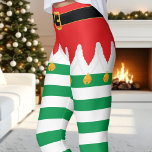 Leggings Noël Elfe Rouge et Vert Fête<br><div class="desc">Entrez dans l'esprit des fêtes avec ces leggings d'inspiration personnelle festive ! Le motif classique rouge et vert rayé est parfait pour répandre la joie de Noël. Confortables et extensibles,  elles sont idéales pour des fêtes de vacances,  des nuits douillettes ou même une course amusante.</div>