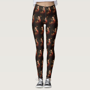 Leggings Noël festif Rhodesian Ridgeback Santa Claus