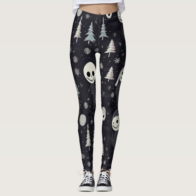 Leggings Noël gothique (Devant)