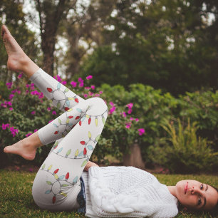 Leggings Noel mignon Whimsical Simple String lumières