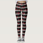 Leggings Noël Motif Gnomes mignons<br><div class="desc">Ces leggings de Noël amusants présentent un motif rayé de gnomes en rouge,  vert,  blanc et gris,  sur un arrière - plan noir (la couleur peut être customisée,  si désiré). Associez-les avec l'une de nos chemises de Noël à thème gnome !</div>