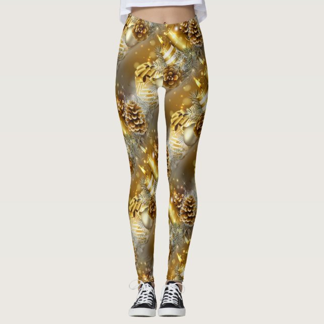 Leggings Noël/nouvelles années de Leggins de partie (Devant)