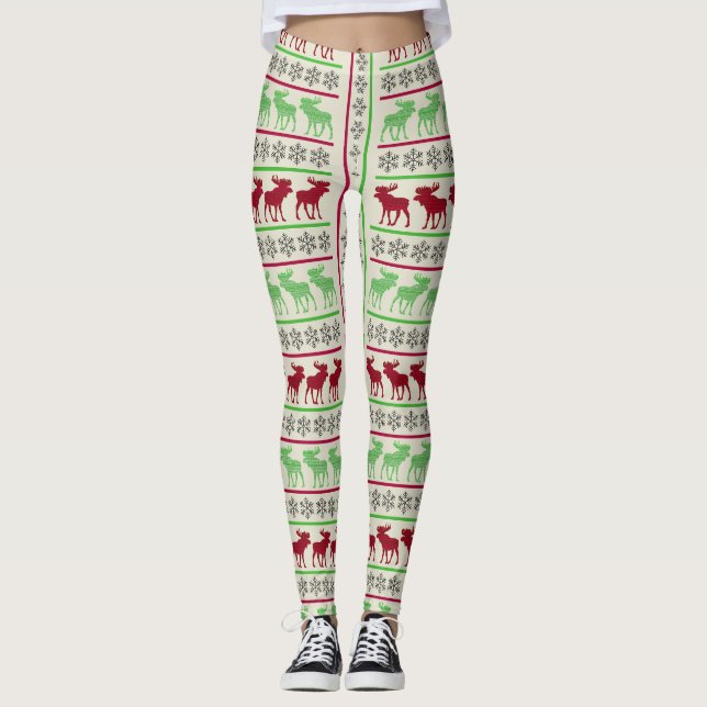 LEGGINGS NOËL ORNAMENTS REINDEUR (Devant)