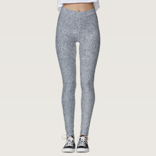 Leggings Noël Parties scintillant argent