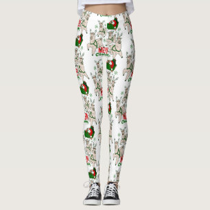 Leggings noël père Noël sloth llamas