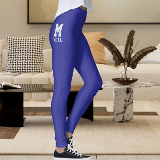 Leggings Noël personnalisé Cosmic Shimmer Bleu Argent