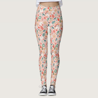 Leggings Noël Retro Pastel