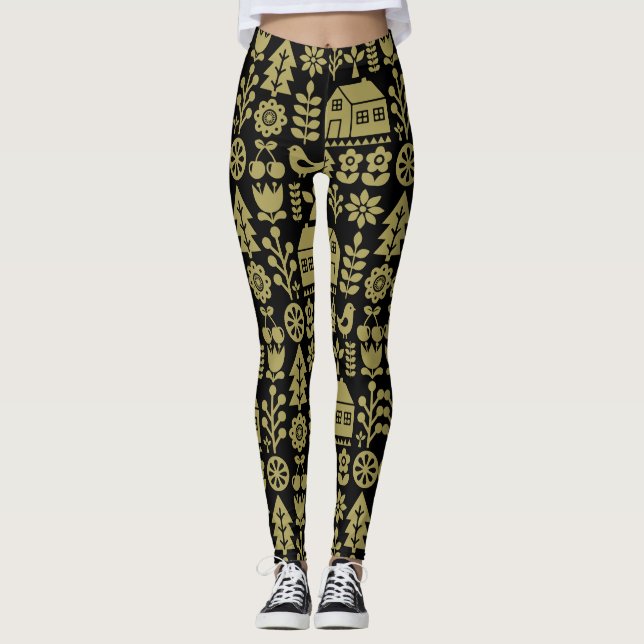 Leggings Noël scandinave (Devant)