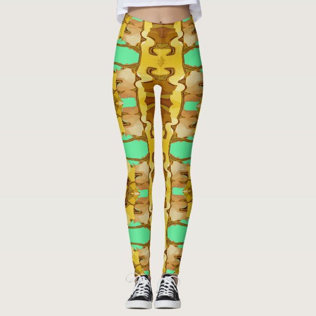 Leggings Noël spécial multicolore "Ratti_Creative_Arts (Devant)