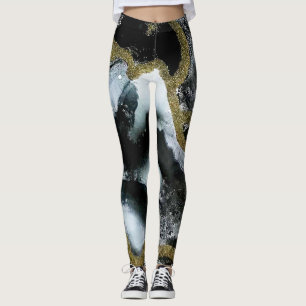 Leggings noir, blanc et or   Moderne & Chic