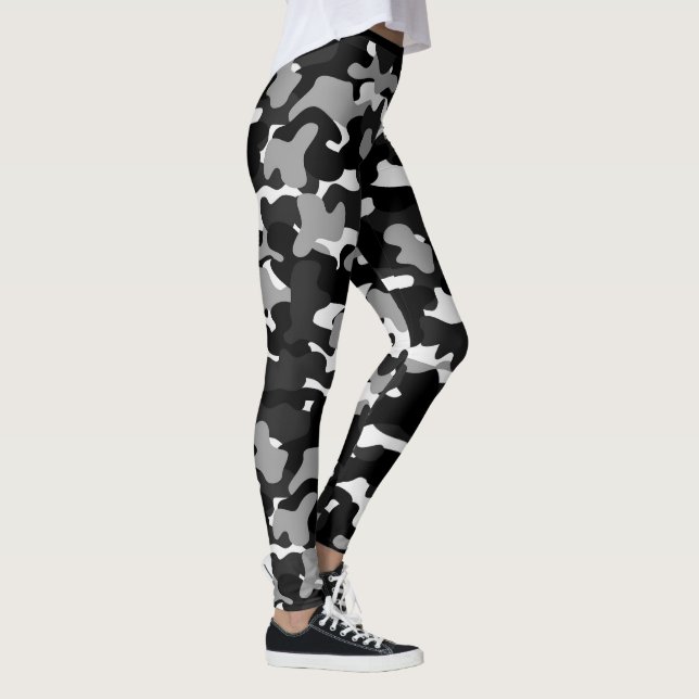 Leggings noir camouflage (Droite)