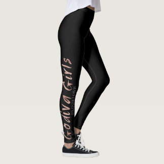 Leggings Noir de guêtres de fille de Godiva