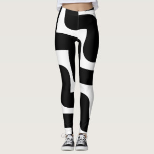 Leggings Noir et blanc