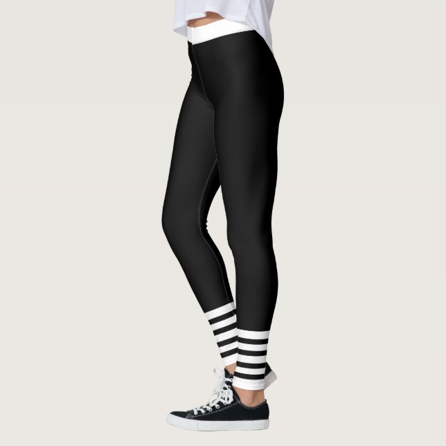 Leggings Noir et blanc (Gauche)