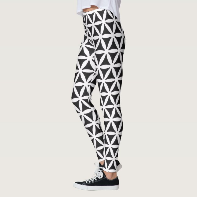 Leggings noir et blanc (Gauche)
