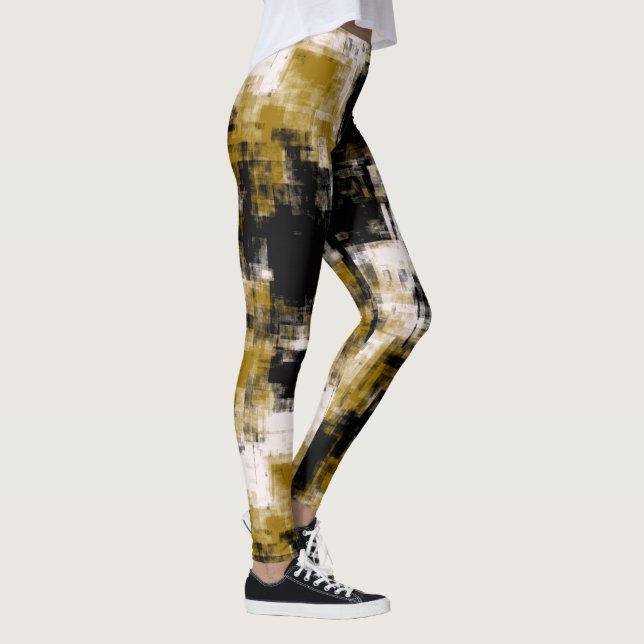Leggings Noir et blanc or (Droite)