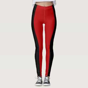 Leggings noir et grenat