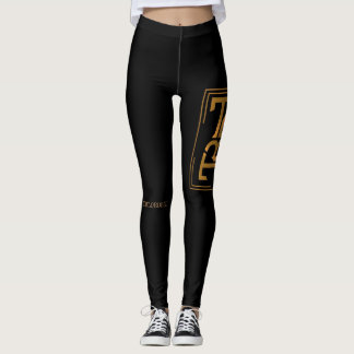 Leggings NOIR ET guêtres de TB d'OR