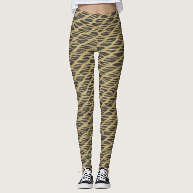 Leggings Noir et or (Devant)