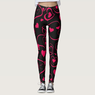 Leggings Noir et rose legger une nouvelle mode legger noir