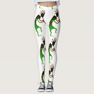 Leggings noir kokopelli vert