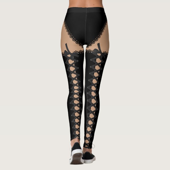 Leggings Noir lacez (Dos)