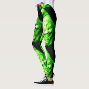 Leggings noir vert de lutin