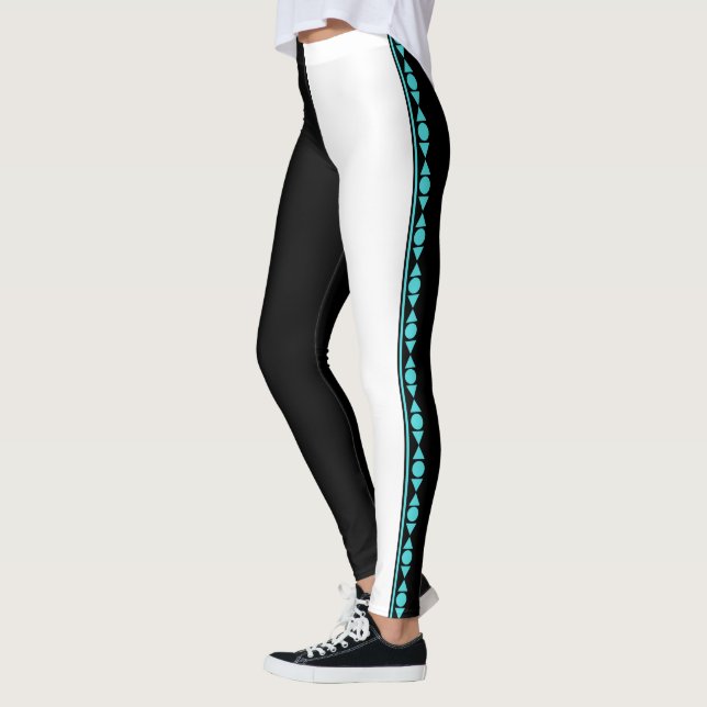 Leggings noirs et blancs (Gauche)