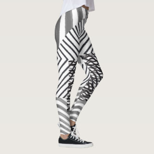 leggings noirs et blancs