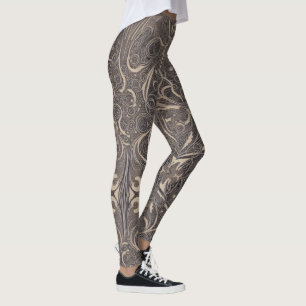 Leggings noirs Motifs gothiques