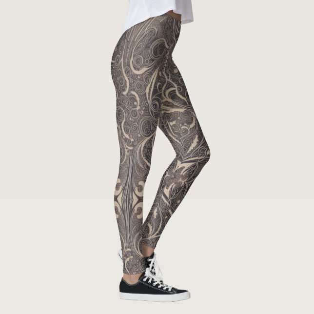 Leggings noirs Motifs gothiques (Droite)