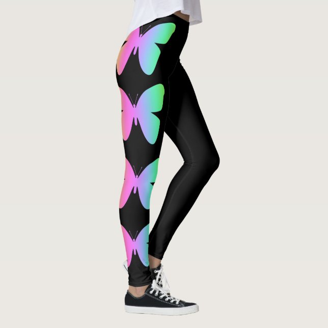 Leggings noirs papillon (Droite)