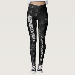 Leggings Nom customisé Légendes noires