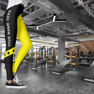 Leggings NOM de sport personnalisable