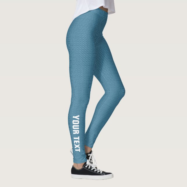 Leggings Nom de texte personnalisé Femmes Moderne Élégant B (Droite)