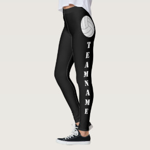 Leggings Nom d'équipe PERSONNALISÉ Legs de volley-ball de