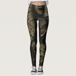 Leggings Nom personnalisé Elegant Medusa Snakes Art de luxe