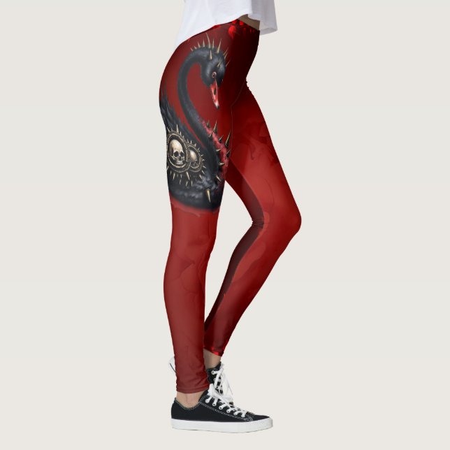 Leggings Not Your Average Swan – Spikes, Skulls & Sass.  (Droite)