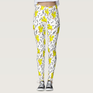 Leggings Notes de musique Trombone Chick