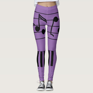 Leggings Notes musicales et clavier