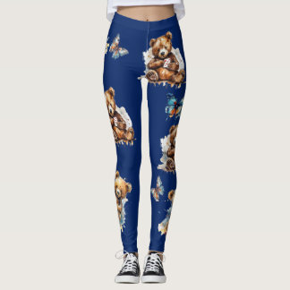 Leggings Nounours et papillons